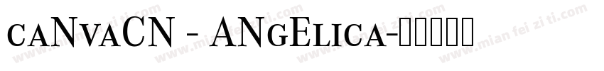 caNvaCN - ANgElica字体转换